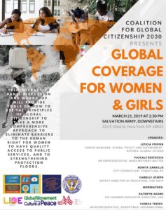 CSW56 Parallel event - Global coverage for women and girls